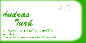 andras turk business card